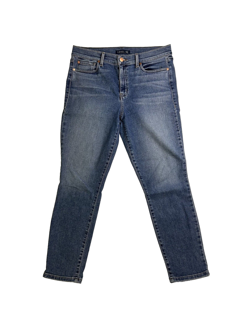 Level 99 Jeans Women's 12/31 Straight Ankle Nostalgic Blue High Rise Capsule